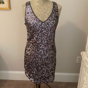Inc sequined tank dress